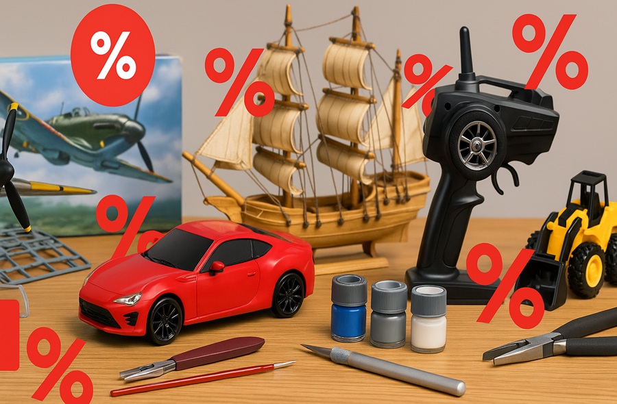 Toužíte po nových RC modelech nebo nářadí pro modeláře za výhodné ceny? Vydejte se na náš web a odhalte exkluzivní slevy a nabídky.